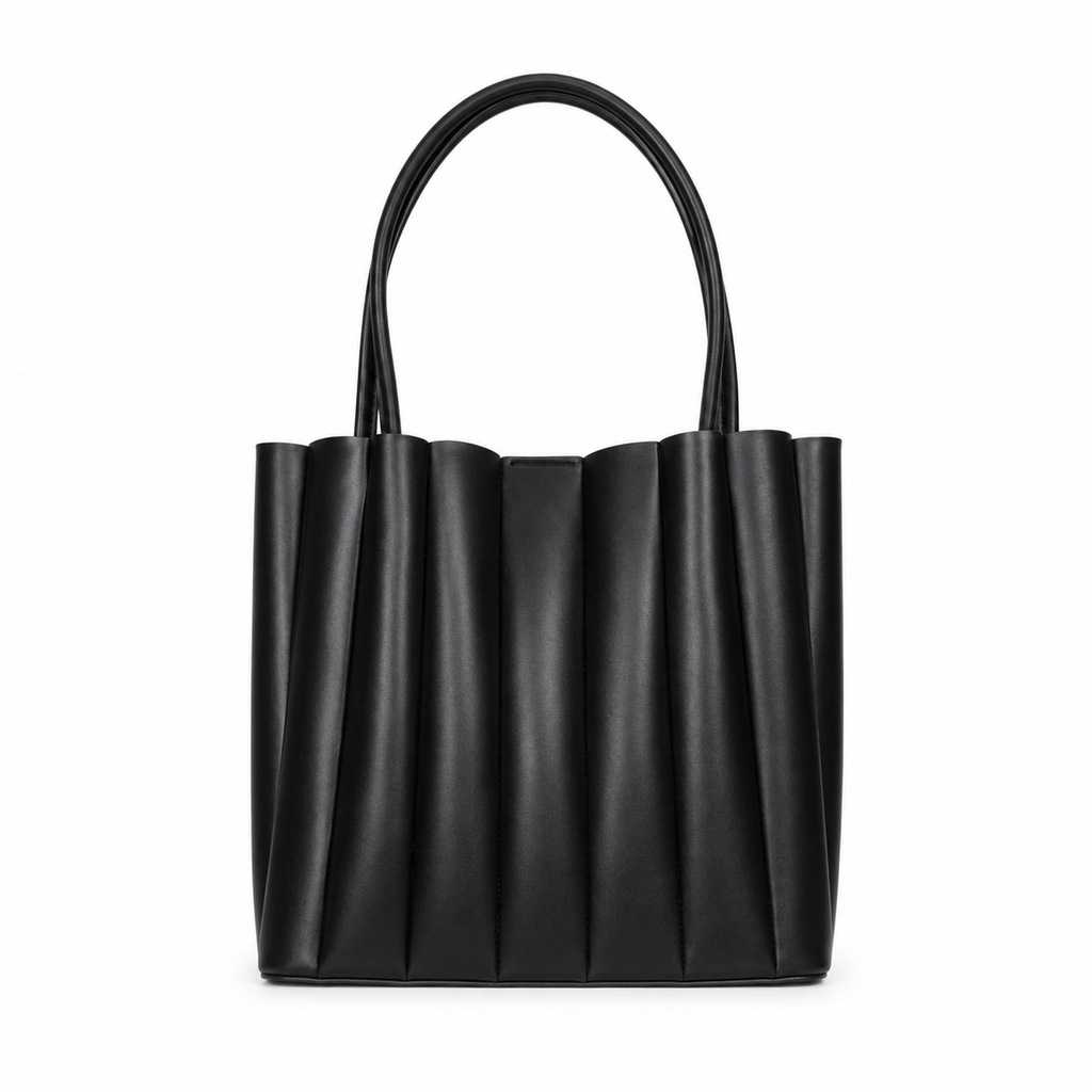 Pleated Tote Bag